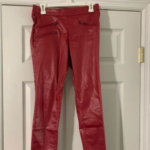 Leather jeans